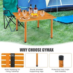 Taitettava retkipöytä kantolaukulla ulkoiluun ja piknikille