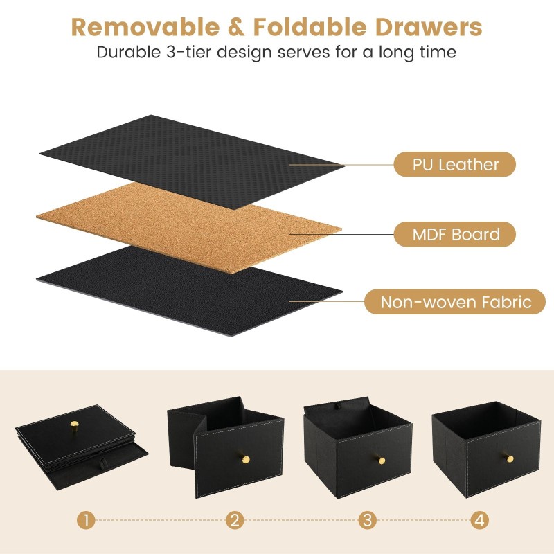 Musta kangaslipasto makuuhuoneeseen, 2-tasoinen metallirunko