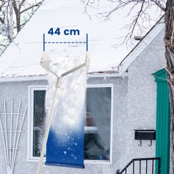 Alumiininen lumirauta katolle, 624 cm, hopea