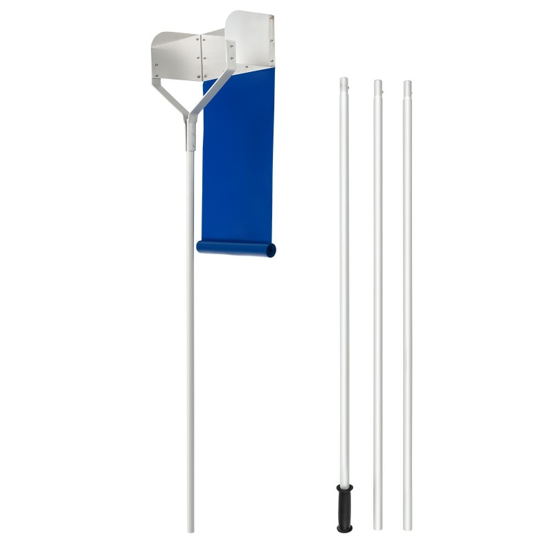 Alumiininen lumirauta katolle, 624 cm, hopea