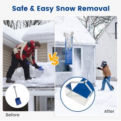 Alumiininen lumirauta katolle, 624 cm, hopea