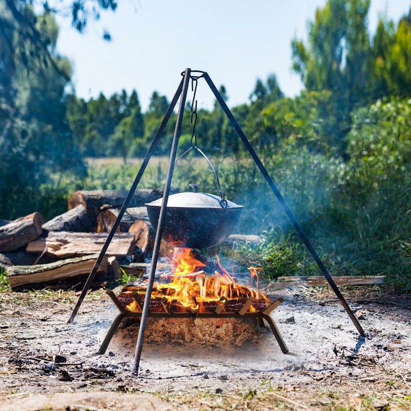 Ulkotakka halkoteline 7 terästangolla musta