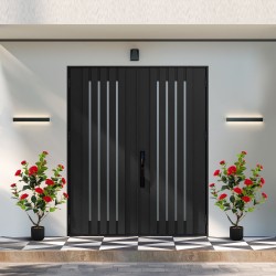 Punainen tekokamelia-puu 95 cm, kukilla ja koristekivillä