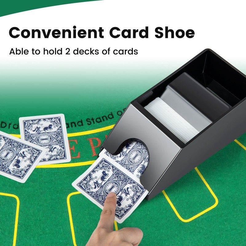 300-osainen pokerisetti kantolaukulla ja korttien sekoittajalla