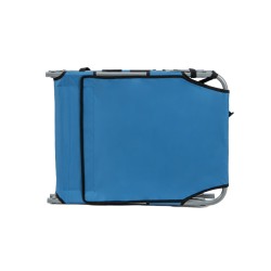 Säädettävä sininen 5-asentoinen taitettava aurinkotuoli ulkokäyttöön Säädettävä sininen 5-asentoinen taitettava aurinkotuoli ulkokäyttöön