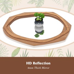 Epäsäännöllinen luonnollinen seinäpeili moderniin sisustukseen 89,5x66 cm