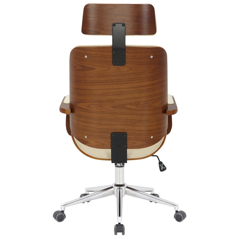 Ergonominen toimistotuoli säädettävällä korkeudella ja niskatuella