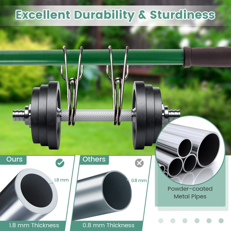 Ergonominen nurmikon tasoitusharja vihreä 75/91/106 x 25 cm