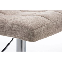 Peru-kangasbaarijakkara säädettävä korkeus selkänojalla ja jalkatuella