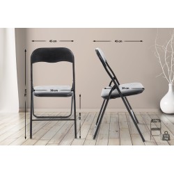 Felix kokoontaitettava tuoli keinonahalla, mukava ja tukeva