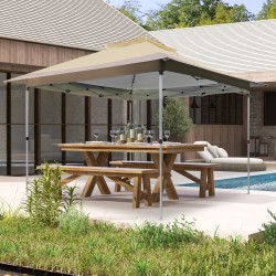 Pop-up paviljonki tuuletetulla katolla, kannettava, khaki