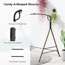 Vahva musta ulkokeinuverkkorunko A-muotoinen metallirakenne