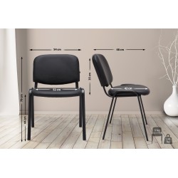 Ken pinottava keinonahkatuoli moderniin ammattikäyttöön