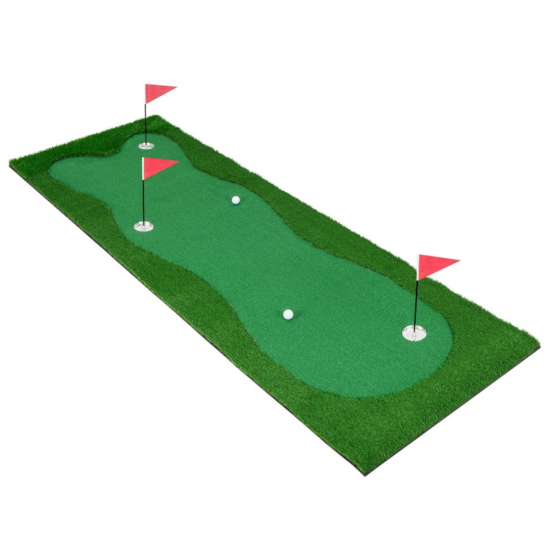 Golfputtimatto 10x3.3 ft 3 reikää tekonurmi