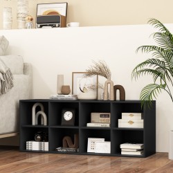 Musta 8-ruudukkoinen kenkäpenkki monitoiminen säilytysratkaisu