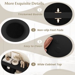 Musta 8-ruudukkoinen kenkäpenkki monitoiminen säilytysratkaisu