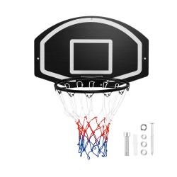 Seinään kiinnitettävä musta mini koripallokori sisä ja ulkokäyttöön