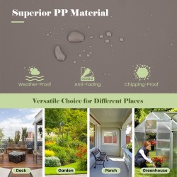 Itsekasteleva istutuslaatikko säleiköllä köynnöskasveille kahvinruskea