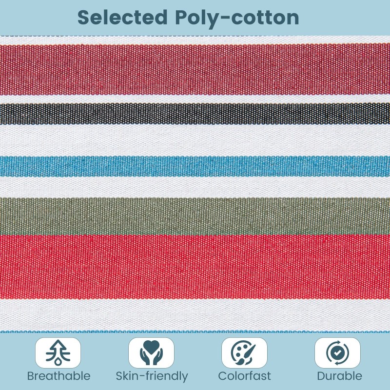 Riippumatto telineellä ja kantolaukulla, värikäs ulkokäyttöön