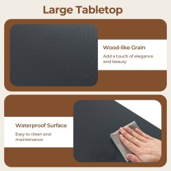 Neliönmuotoinen harmaa metallipöytä ulkokäyttöön, 80 cm