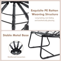 Harmaa sisä- ja ulkokäyttöön sopiva mukava munatuoli