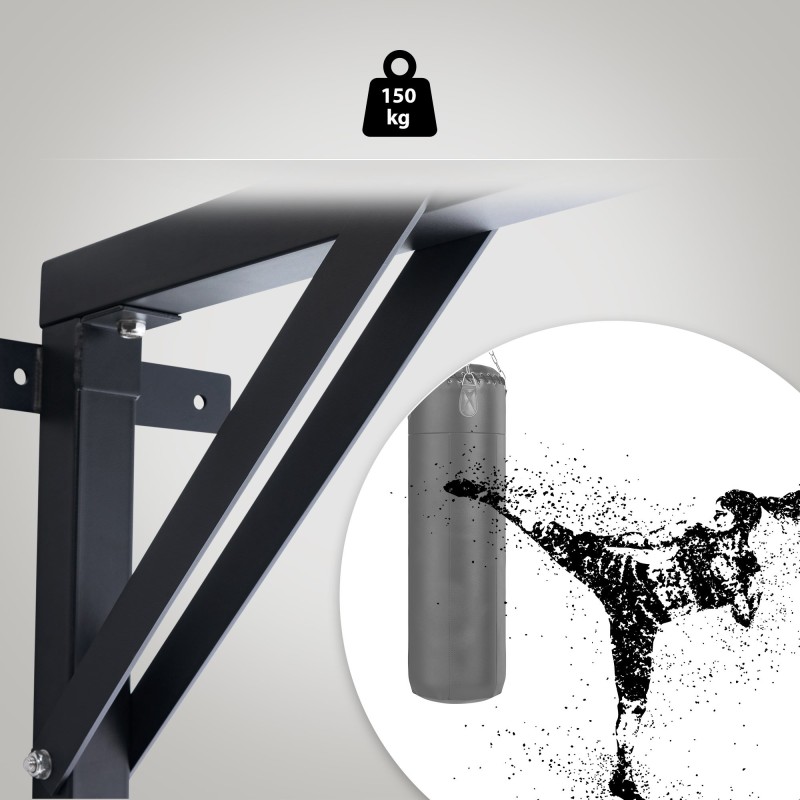 Vahva nyrkkeilysäkin seinäkiinnike kotisalille 150 kg kantavuudella