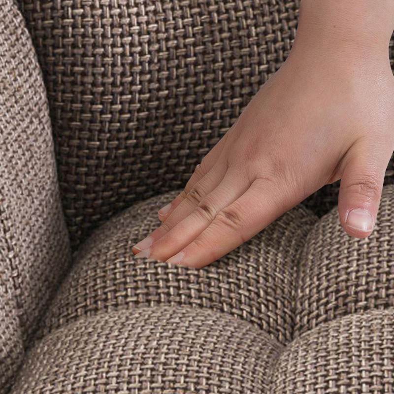 Tyylikäs säädettävä baarijakkara pehmustetulla kankaalla ja käsinojilla