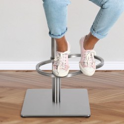 Tyylikäs säädettävä baarijakkara pehmustetulla kankaalla ja käsinojilla