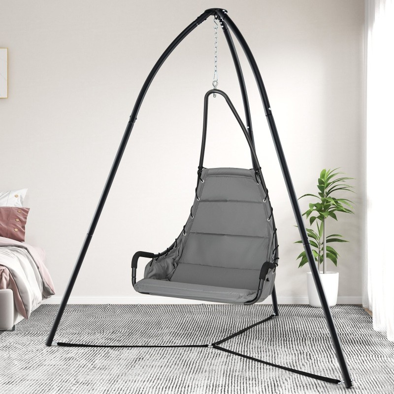 Vahva musta kolmijalkainen riippukeinuteline 200 kg kantavuus