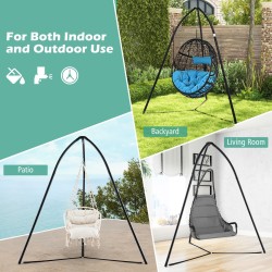 Vahva musta kolmijalkainen riippukeinuteline 200 kg kantavuus