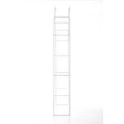 Tukeva ruusukaari puutarhaan - koristeellinen köynnöstuki rautaputkesta