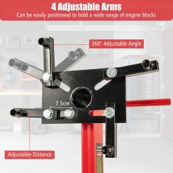 Moottoriteline 680 kg punainen 360° kääntyvä säädettävillä käsivarsilla