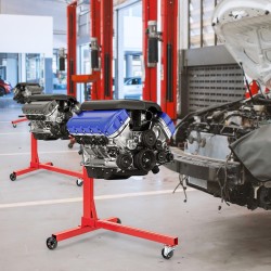 Moottoriteline 340 kg, 360° kääntyvä, säädettävät käsivarret, punainen