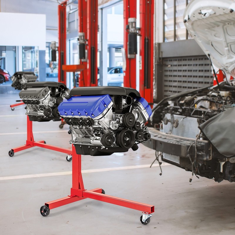 Moottoriteline 340 kg, 360° kääntyvä, säädettävät käsivarret, punainen