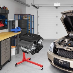 Moottoriteline 340 kg, 360° kääntyvä, säädettävät käsivarret, punainen