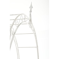 Tukeva ruusukaari puutarhaan - koristeellinen köynnöstuki rautaputkesta