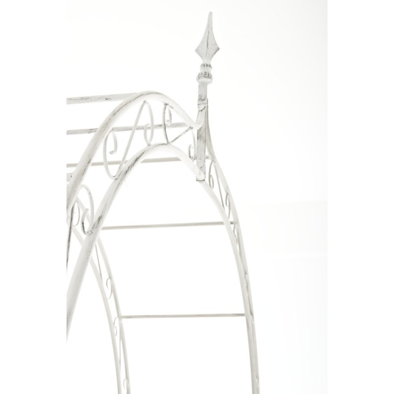 Tukeva ruusukaari puutarhaan - koristeellinen köynnöstuki rautaputkesta