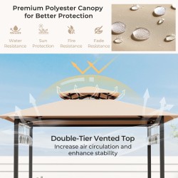 Grillikatos ja baarijakkarat lasipöydällä ulkotiloihin ruskea