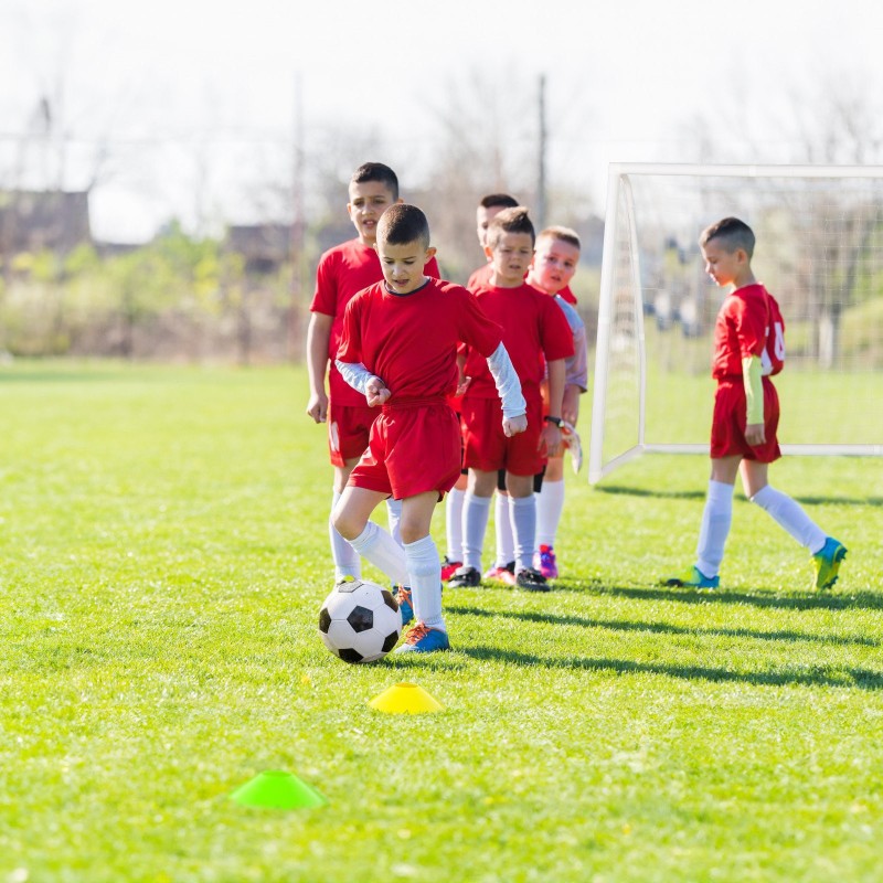 Säädettävä jalkapallomaali harjoituskartioilla, säänkestävä ja kestävä