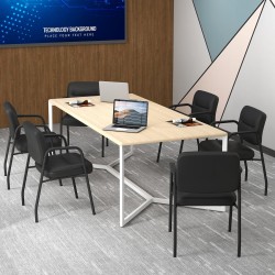 Kaksi mustaa vastaanottotuolia integroiduilla käsinojilla