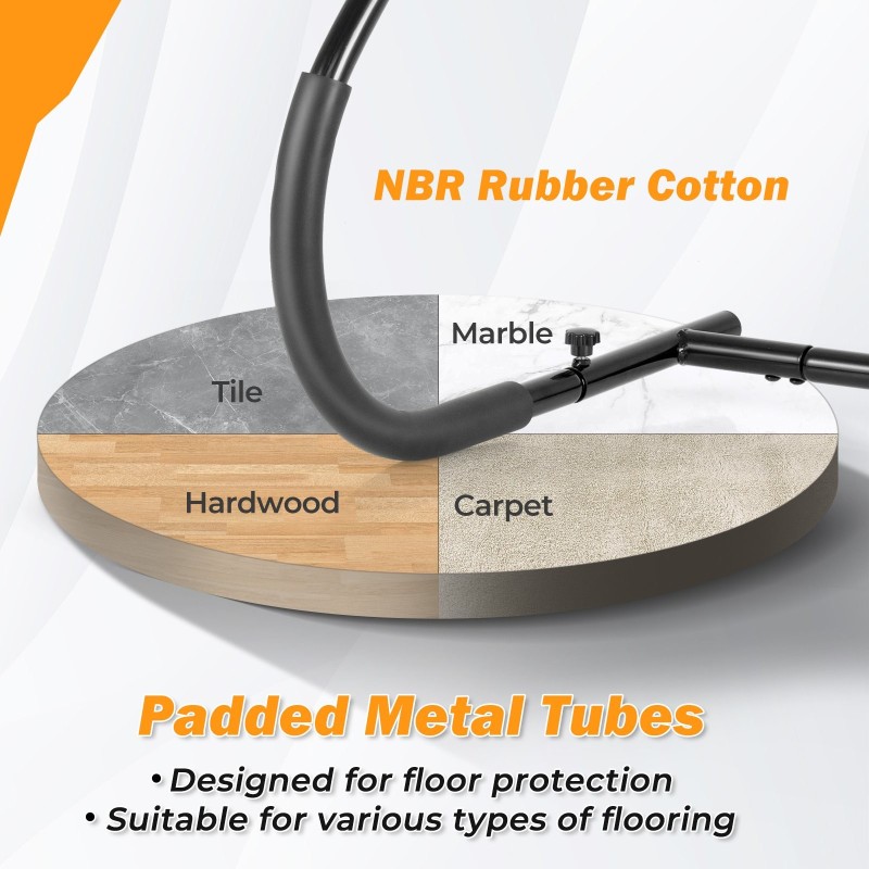 Taitettava musta ab trainer koko kehon treeniin kotikäyttöön