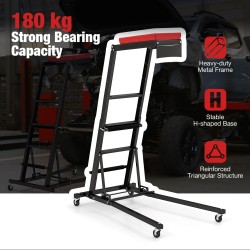 Taitettava korkean moottoritilan korjaukseen tarkoitettu tikapuu säädettävällä korkeudella