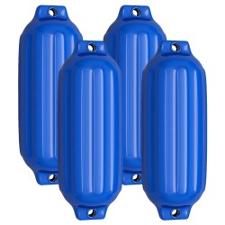 Veneen fenderisetti 4 kpl sininen PVC-suojaus