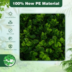 Koristeellinen pajuaidakehys parvekkeelle ja patiolle - vihreä