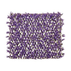 Koristeellinen pajuaidake parvekkeelle ja terassille - lila