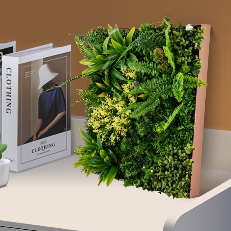 Keinotekoinen vihreä seinäkoriste parvekkeelle ja kotiin