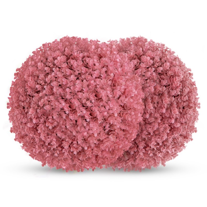 Keinotekoiset eukalyptuspallot 7-kerroksiset vaaleanpunaiset UV-suojatut