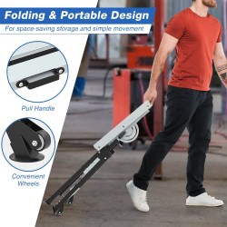 Taitettava hitsauspöytä 76x51 cm, musta, 180 kg kantavuus