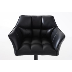 Tyylikäs pyörivä baarijakkara säädettävällä korkeudella ja selkänojalla