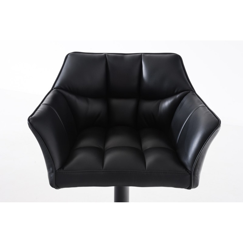 Tyylikäs pyörivä baarijakkara säädettävällä korkeudella ja selkänojalla